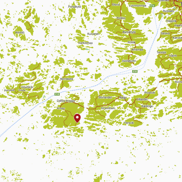 Hannaksen tila Korpo map with marker