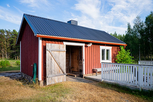 Sauna building at Hannaksen Tila